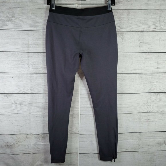 Fabletics Womens Gray Noelle Pintuck Zipper Cuffs Pockets Leggings Pants Size XS - Picture 10 of 10